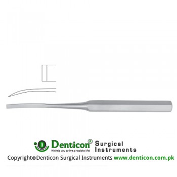 Hibbs Bone Osteotome Curved Stainless Steel, 24.5 cm - 9 3/4" Blade Width 13 mm